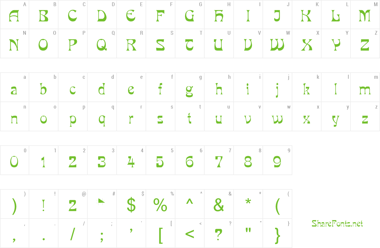 Font XmasText preview